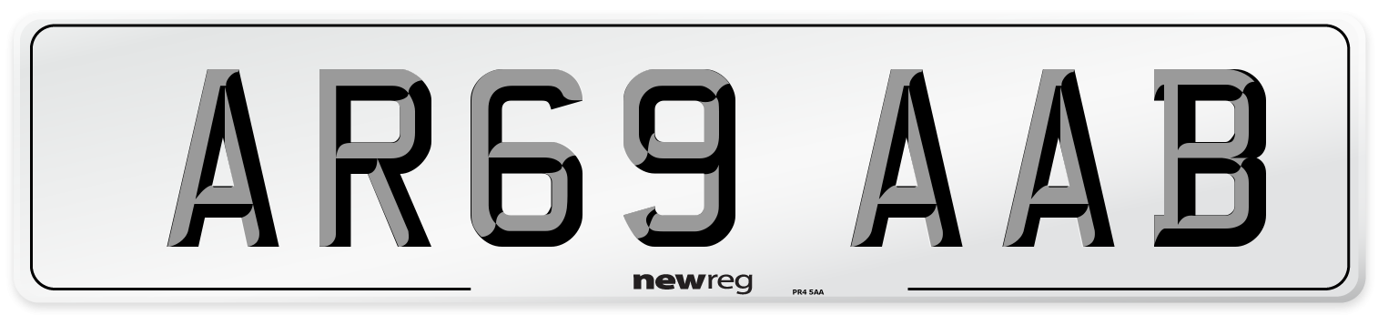 AR69 AAB Number Plate from New Reg